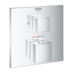 Peitsegisti paneel  duššile, Grohe Grohtherm Cube, 2 väljundit