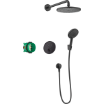 Dushisegisti komplekt Hansgrohe Raindance S Shower system 240 1 jet PowderRain with ShowerSelect S, matt-must