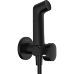 Bideeduši komplekt Hansgrohe EcoSmart+, seinahoidiku ja 1250mm voolikuga, matt-must