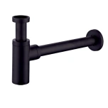 Sifoon põhjaklapi alla, matt-must